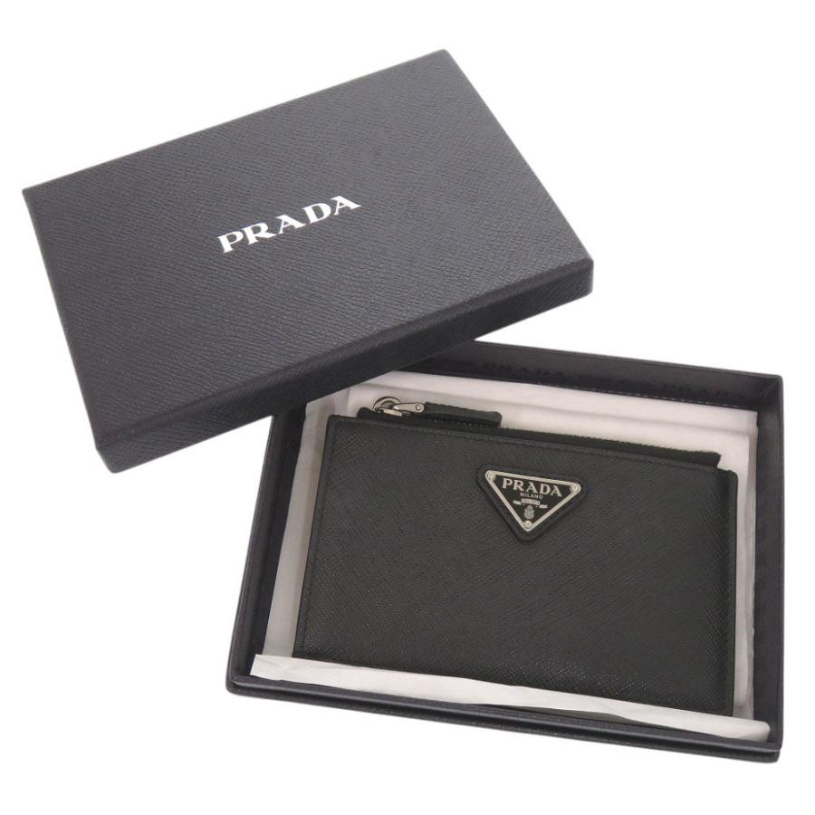 PRADA（プラダ） 美品 トライアングルロゴ サフィアーノレザー 2MC086