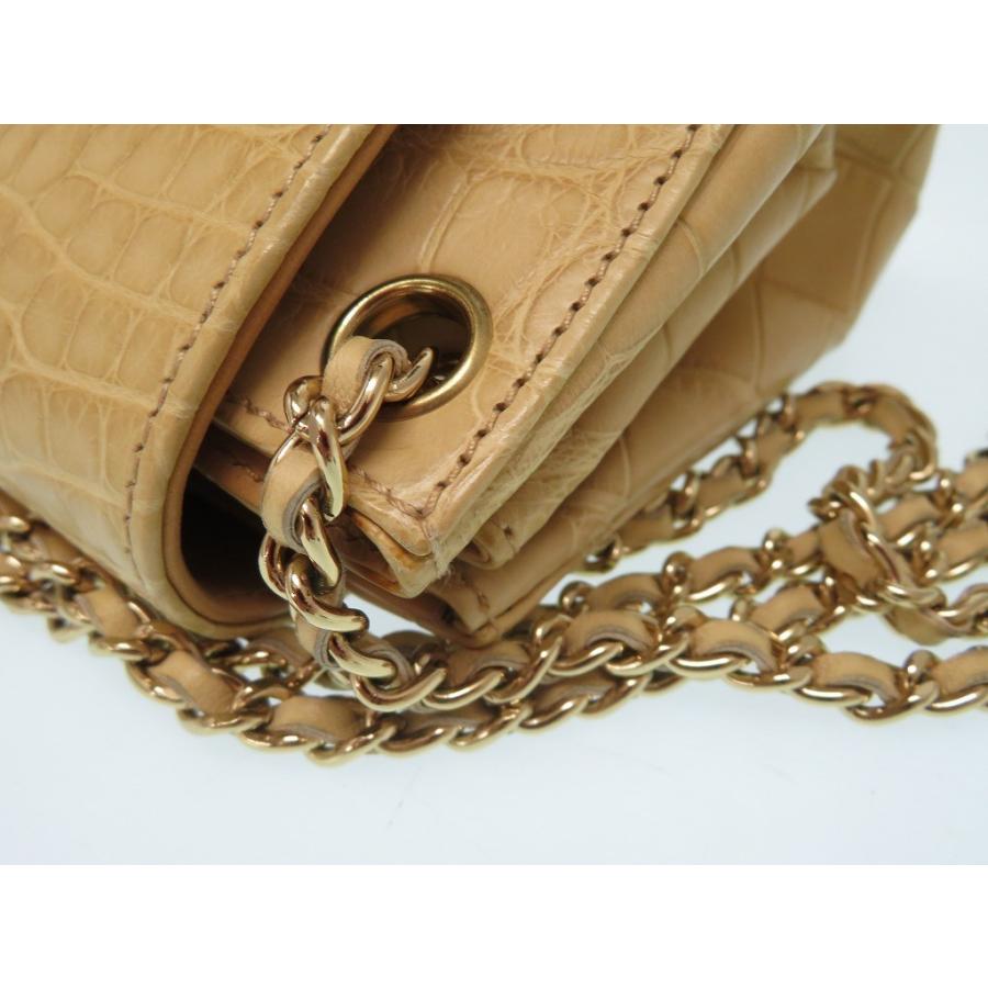 CHANEL 新品同様 シャネル マットクロコ チェーン 2.55 ショルダー