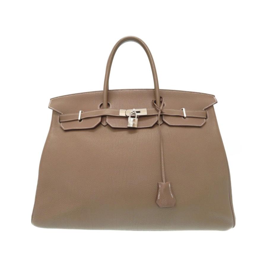 年末のプロモーション特価 エルメス バーキン40 メンズ Hermes 中古 0084 P刻印 エトゥープ Togo ハンドバッグ バッグ Albinofoundation Org