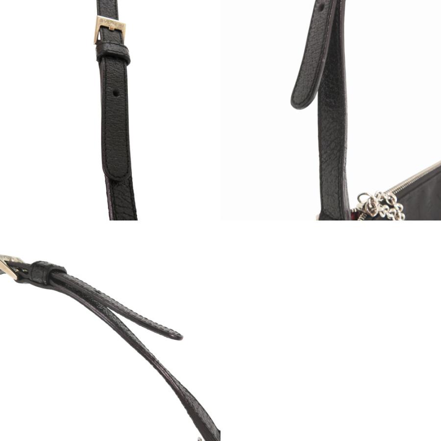 BVLGARI（ブルガリ） 美品 ロゴマニア キャンバス レザー ブラック