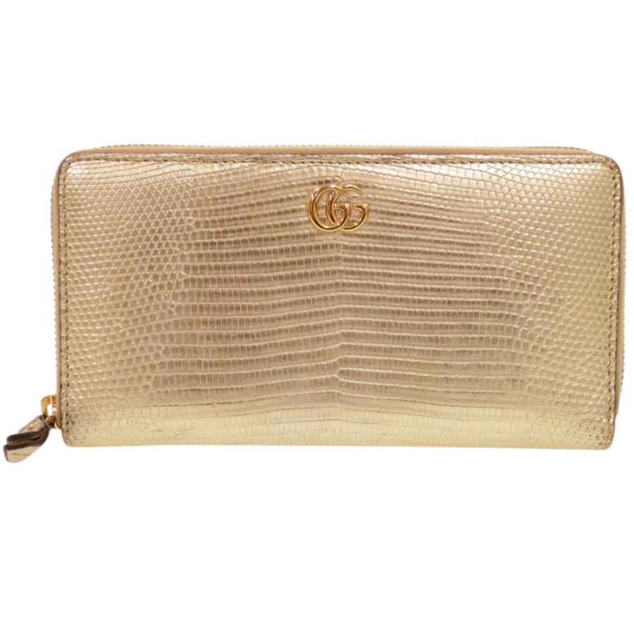 GUCCI（グッチ） 美品 ラウンドファスナー GGマーモント 長財布