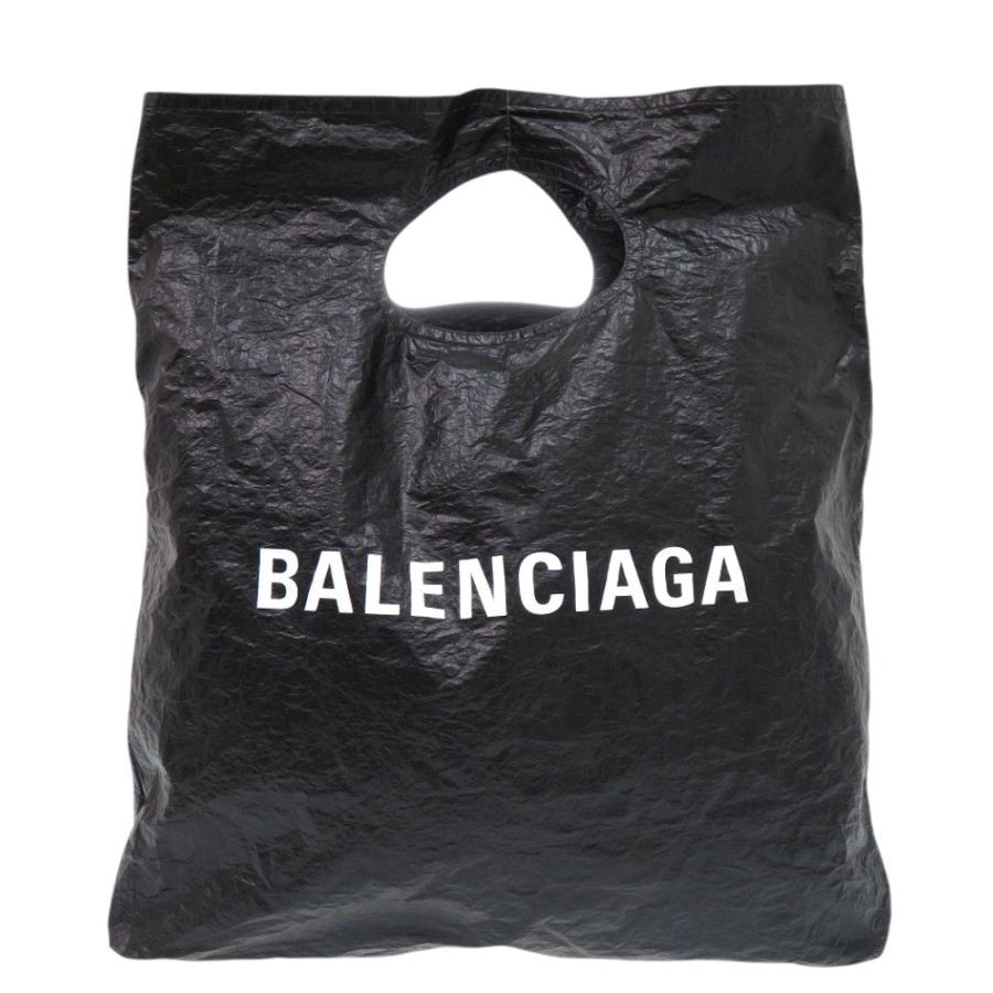 美品 バレンシアガ MARCHE マルシェ パッカブル トートバッグ 844527 ブラック ポリアミド 黒 0224【中古】BALENCIAGA BALENCIAGA（バレンシアガ） 美品 MARCHE マルシェ パッカブル トート