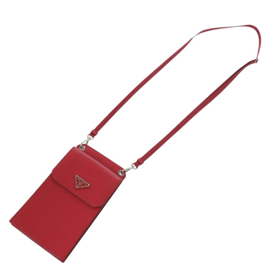 PRADA（プラダ） 美品 スマホショルダー フォンケース トライアングル