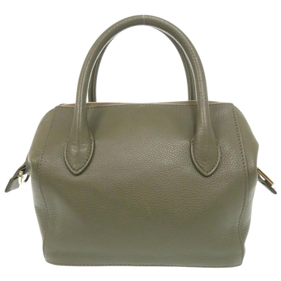 TORY BURCH（トリーバーチ） 美品 ロゴ レザー グリーン 2WAY