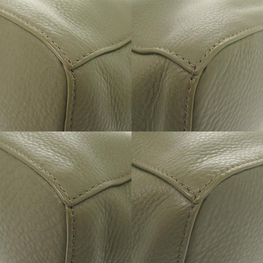TORY BURCH（トリーバーチ） 美品 ロゴ レザー グリーン 2WAY