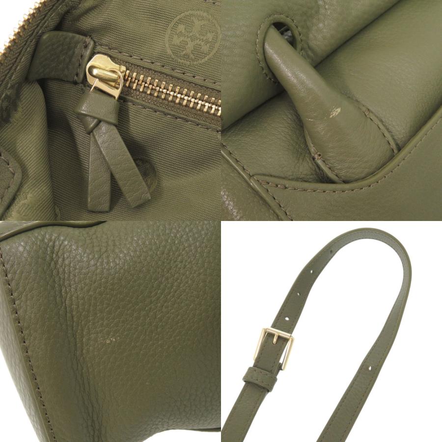TORY BURCH（トリーバーチ） 美品 ロゴ レザー グリーン 2WAY