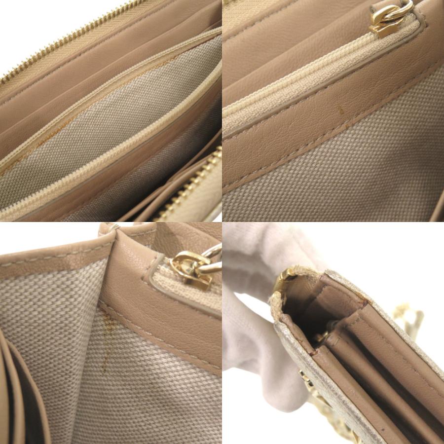 美品 ジミーチュウ スタースタッズ レザー シャンパンゴールド 長財布