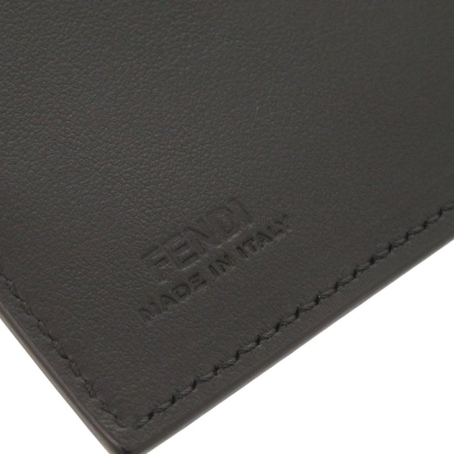FENDI（フェンディ） 新品同様 モンスター レザー ブラック 長財布 黒