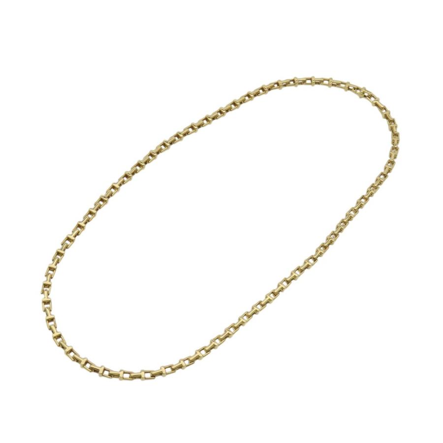 TIFFANY&Co.（ティファニー） 美品 K18YG Tナロー チェーン ネックレス