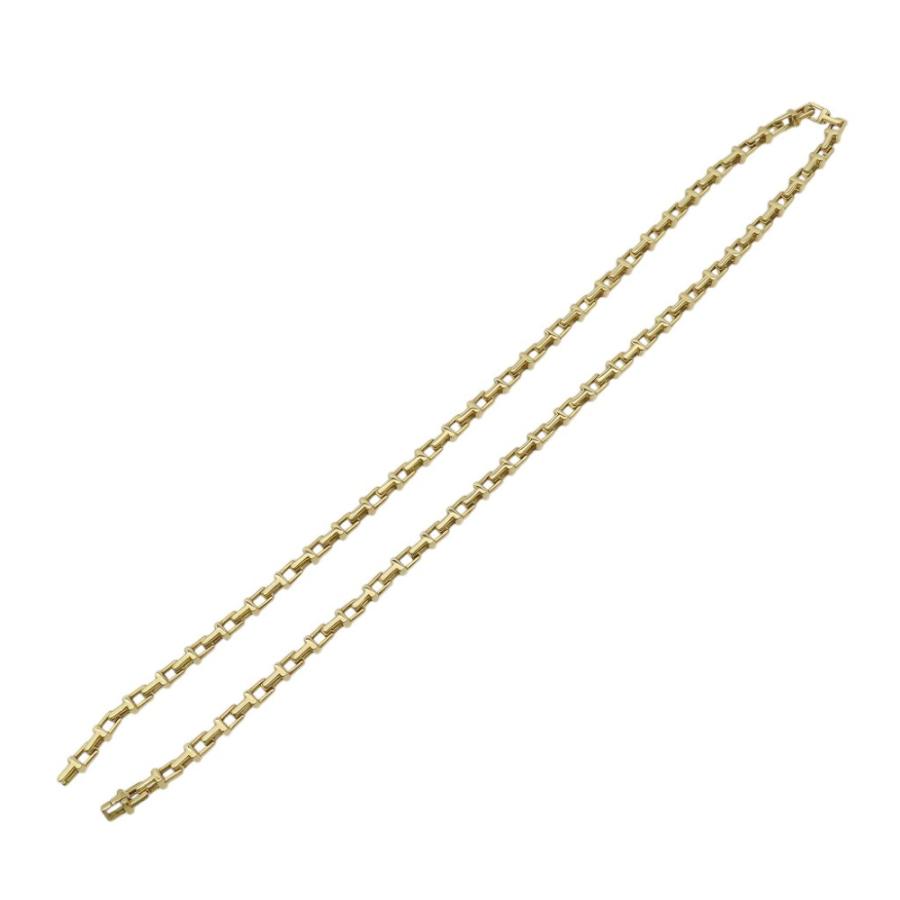 TIFFANY&Co.（ティファニー） 美品 K18YG Tナロー チェーン ネックレス