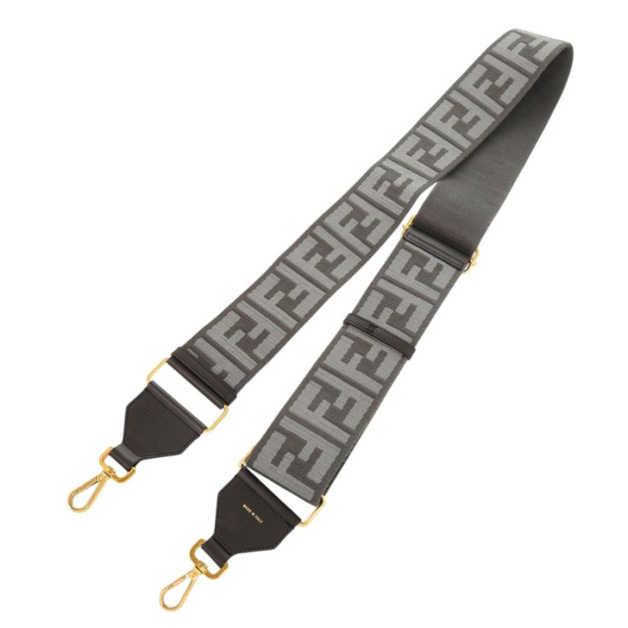 FENDI（フェンディ） 美品 ストラップユー ズッカ柄 キャンバス レザー