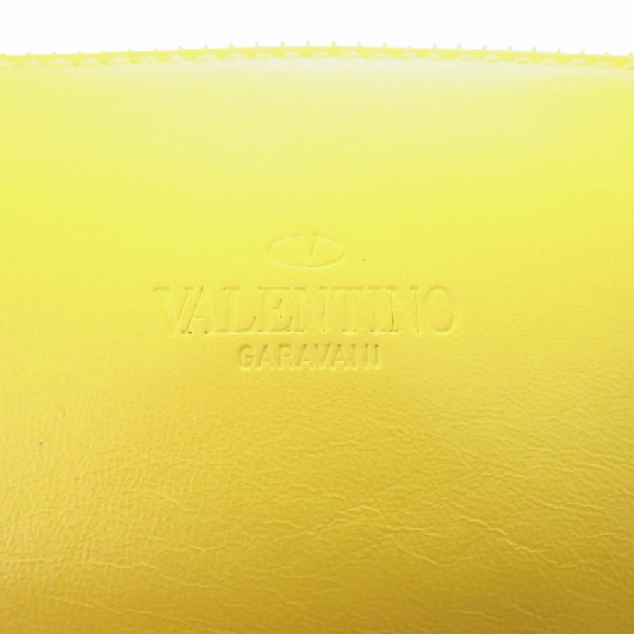 美品 ヴァレンティノ ガラヴァーニ ロックスタッズ レザー イエロー ウエストバッグ ボディバッグ 1106 Valentino Garavani_3