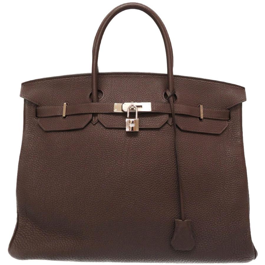 超高品質で人気の 美品 エルメス メンズ Hermes 0121 茶 バッグ ハンドバッグ M刻印 シルバー金具 カフェ トゴ バーキン40 バッグ Affaires Sociales Gouv Cg
