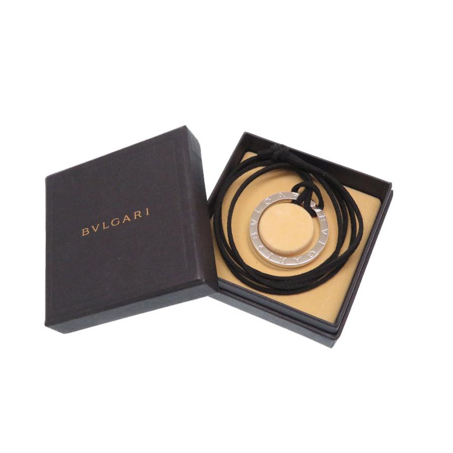 【超美品】ブルガリ キーリング シルバーネックレス 箱＆チェーン＆予備リング付き BVLGARI（ブルガリ） 新品同様 キーリング ネックレス チョーカー