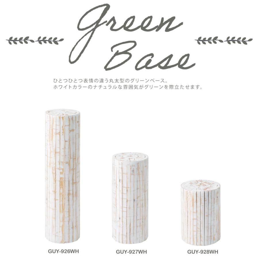グリーンベース  ミディアムサイズ  天然木(パイン)   ホワイト 東谷・RoomEssence　GUY-927WH_11