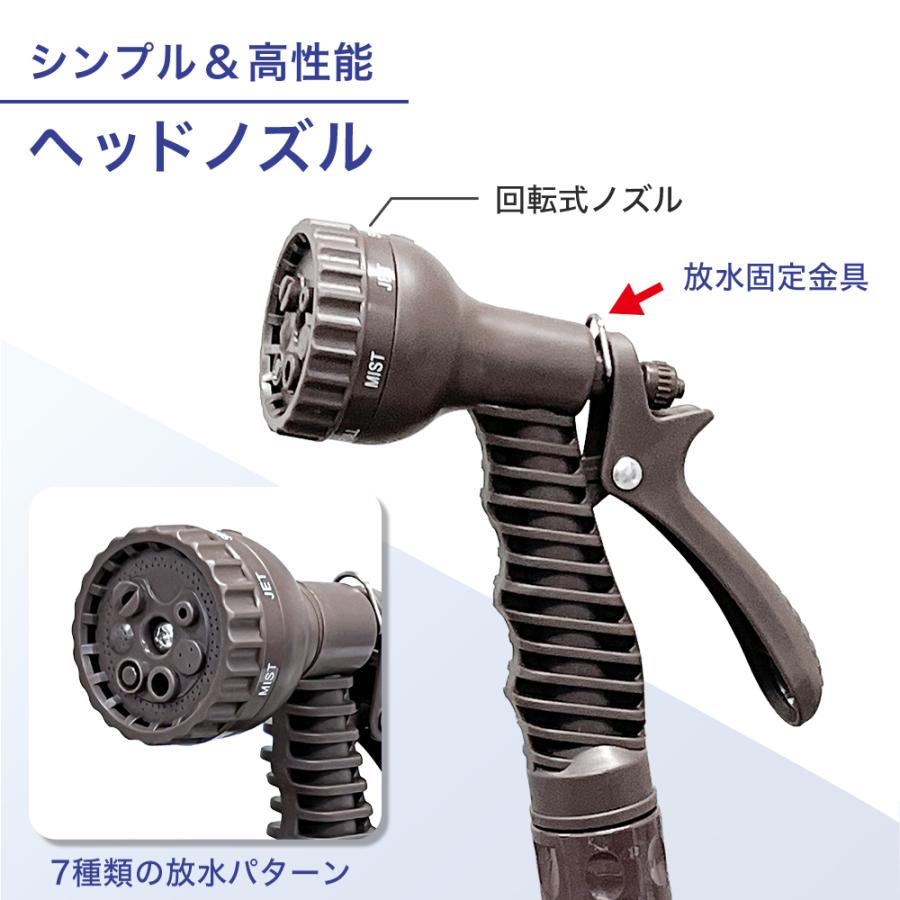 ホースノズル ノズル 散水ノズル 先端ノズル 7タイプの散水パターン