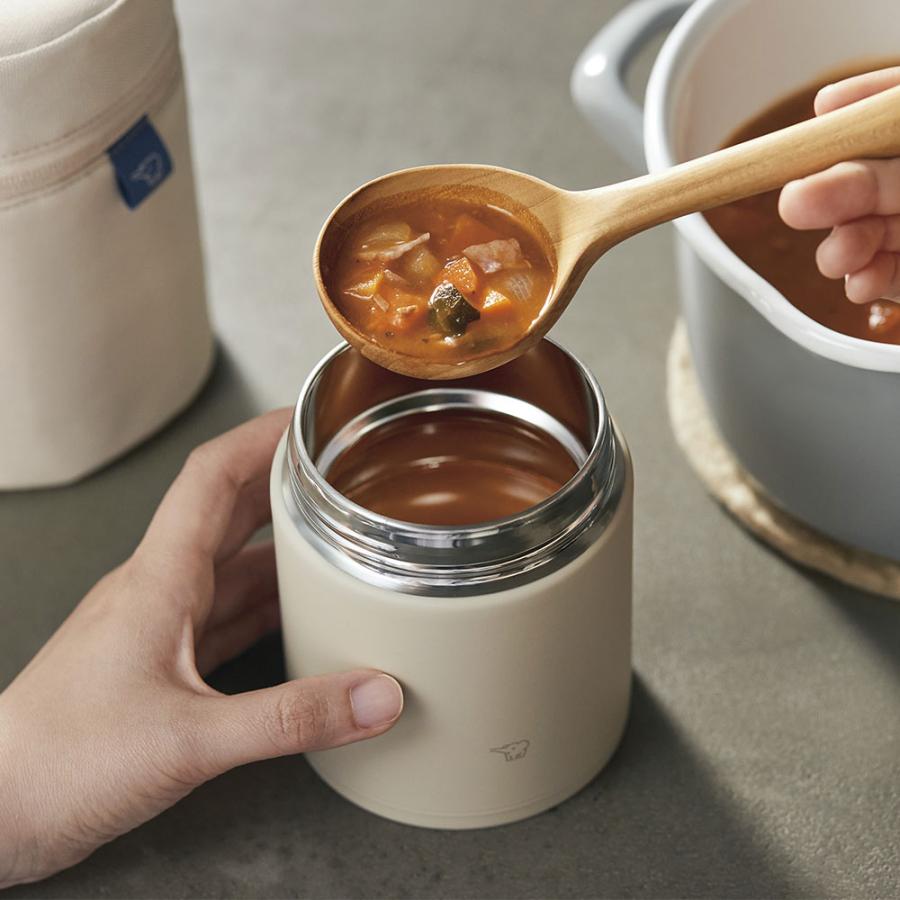 象印 ZOJIRUSHI ステンレスープジャー 400ml アイスグレー