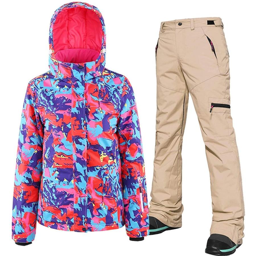 正規品 撥水性 耐水圧 ジャケット スキーウェア 上下セット レディース スノーボードウェア 防寒 スポ カジュアル 登山服 大きいサイズ 雪遊び 保温 防風 ウエア