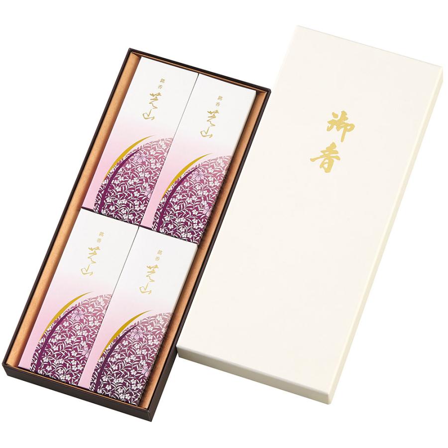 日本香堂 銘香芝山 進物 4箱セット 65018 御供 御仏前 御霊前 お線香