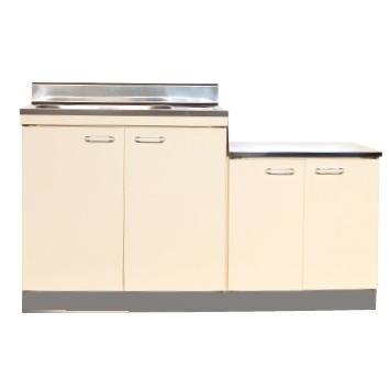 公団型流し台 1200×550 アイボリー色 Oシリーズ 間口1200mm 高さ800mm