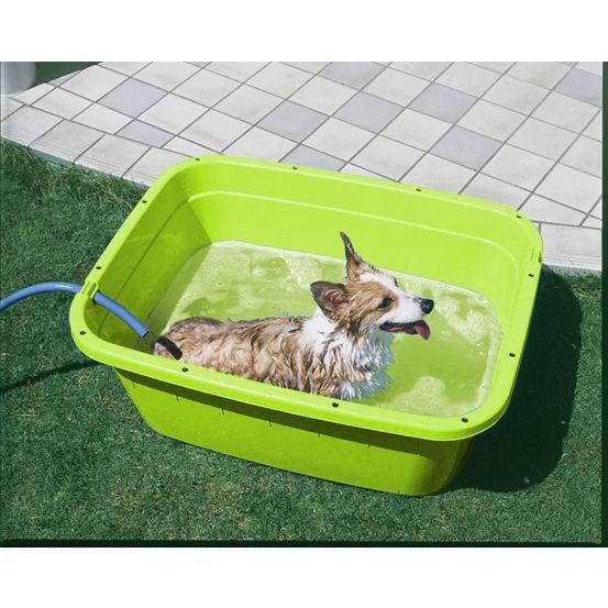 トンボ角型タライジャンボ水抜栓つき 60型（ブルー） : ライフ