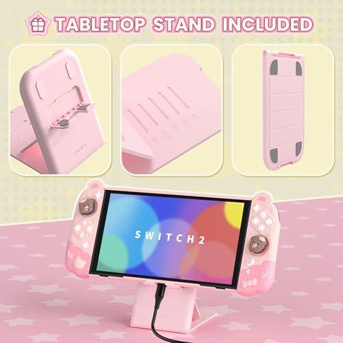 互換品】ピンク Switch2用ドック対応保護カバーセット switch 2ドック