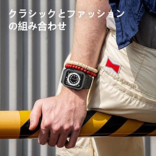ブラック 44mm コンパチブル for Apple Watch バンド ステンレス 