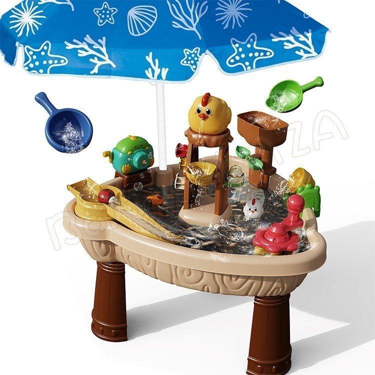 公式公式水遊び テーブル おもちゃ 砂遊び おもちゃ ウォーターテーブル 水遊びテーブル 子ども 子供 おもちゃ 玩具 キッズ 室内 アウトドア  海水浴 ビーチ 水遊び