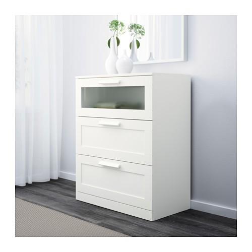 IKEA イケア BRIMNES ブリムネス チェスト 引き出し×3 ホワイト イケア（IKEA） BRIMNES ブリムネス チェスト（引き出し×3）, ホワイト