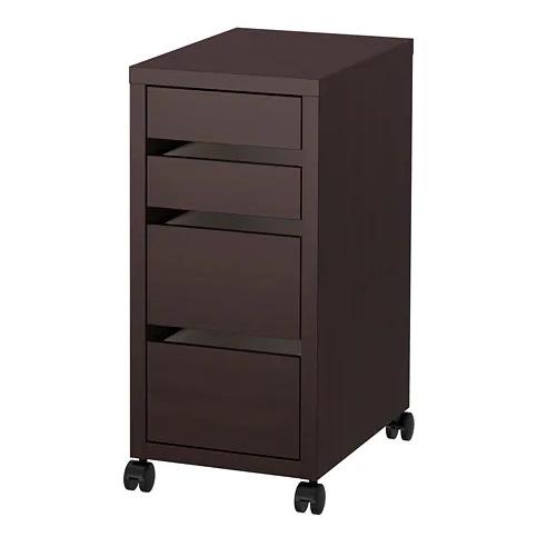 IKEA イケア MICKE ミッケ 引き出しユニット キャスター付き, ブラックブラウン サイズ 35x75 cm｜lifebox-yafooshop｜06