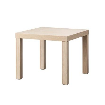 テーブル　サイドテーブル【美品】 イケア（IKEA） LACK ラック サイドテーブル, ホワイトステインオーク