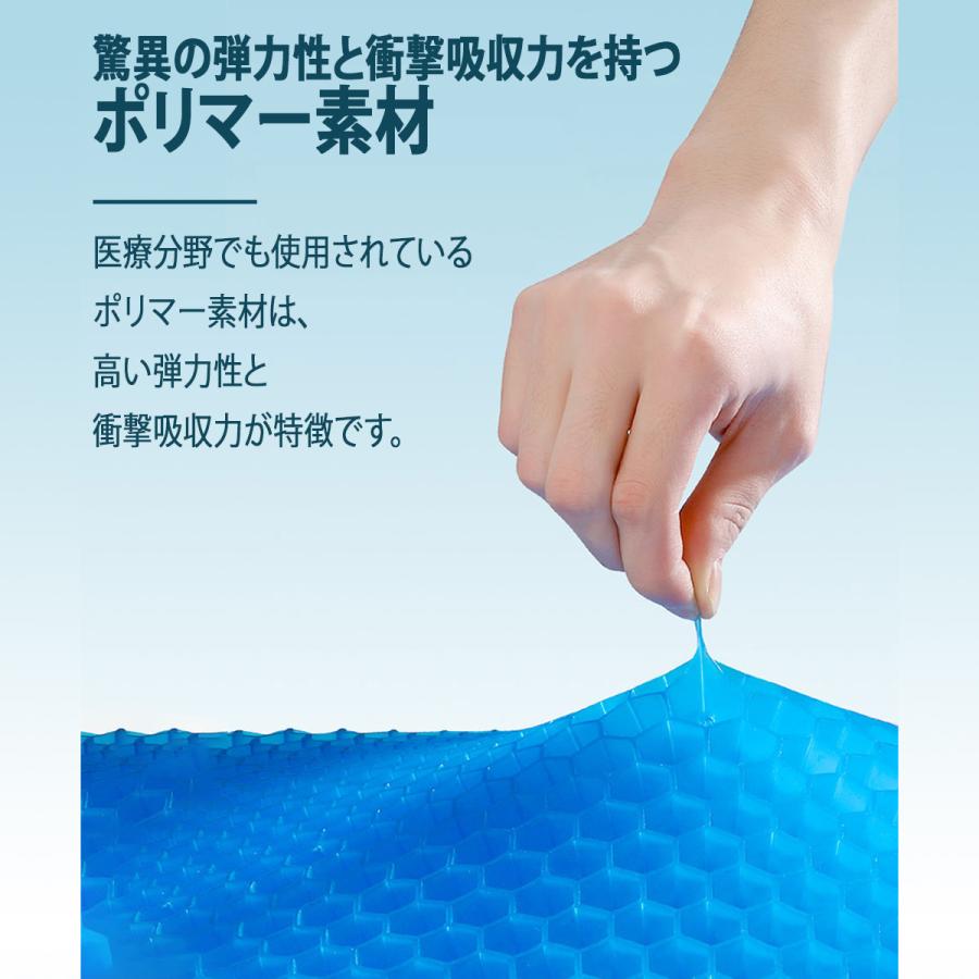 21年激安 ゲルクッション ジェルクッション クッション 腰痛 二層ハニカム 体圧分散 衝撃吸収 オフィス テレワーク ドライブ 卵が割れない Wantannas Go Id
