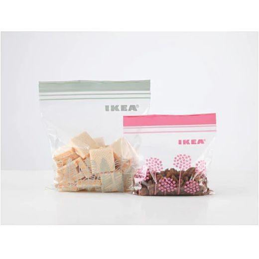 イケア（IKEA） フリーザーバッグ ISTAD イースタード グリーン1Lx5枚