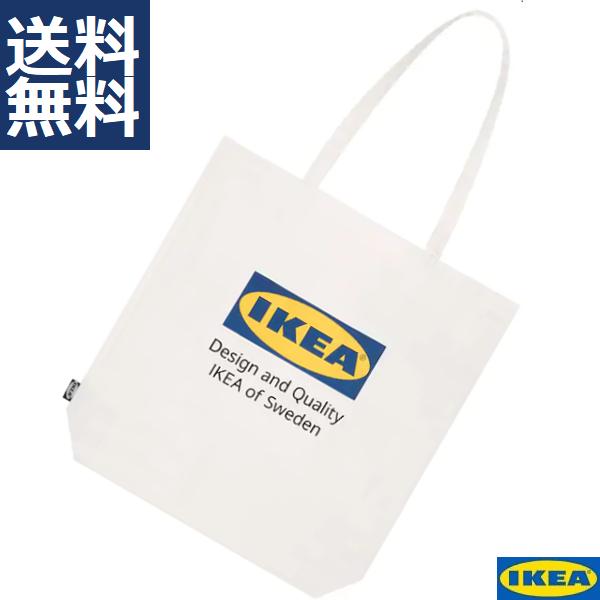 【メール便なら送料無料】 スーパーセール期間限定 IKEA イケア トートバッグ EFTERTRADA エフテルトレーダ 1袋 綿ホワイトバッグ エコバッグ kknull.com kknull.com