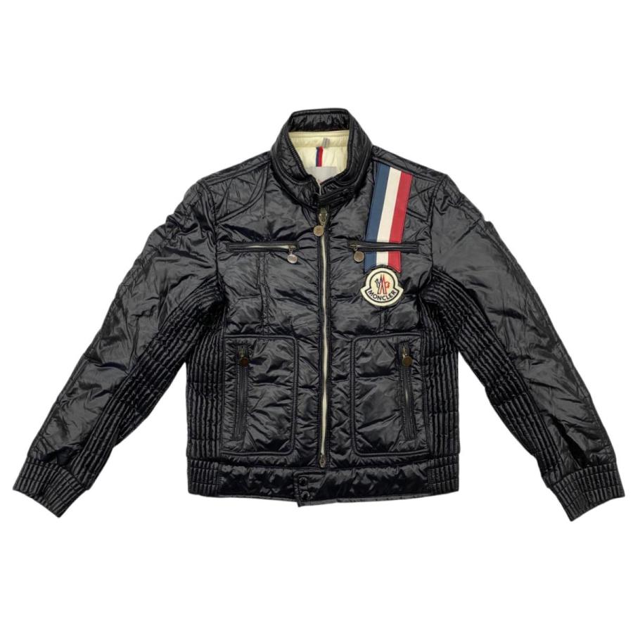 MONCLER モンクレール ピレネ アイボリー ライダース ダウンジャケット MONCLER（モンクレール） ダウンジャケット ピレネー 40341 60 68950 1