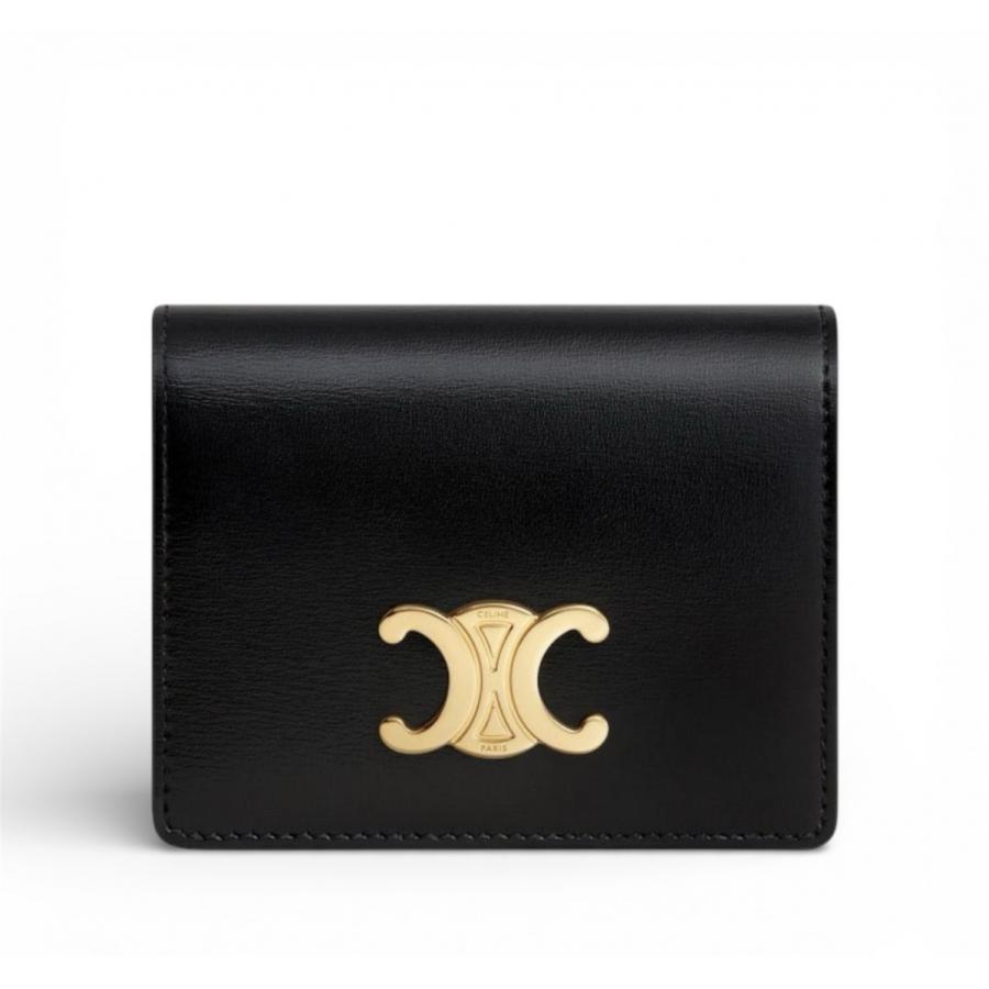 CELINE ブラック カーフスキン カードホルダー パスケース ケース 1点限定！！】セリーヌ ジップ付きカードホルダー (CELINE/カード