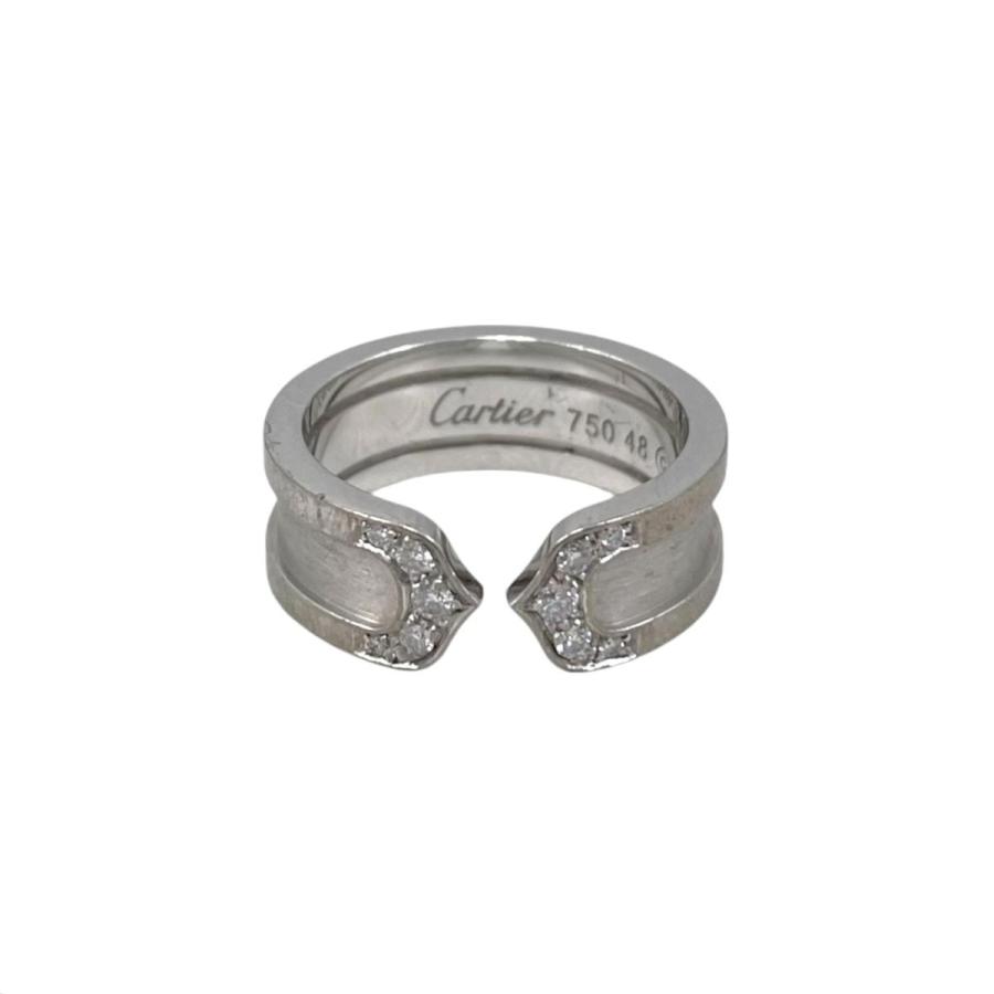 Cartier ホワイトゴールド リング Cartier（カルティエ） リング C2 48サイズ Au750 ホワイトゴールド