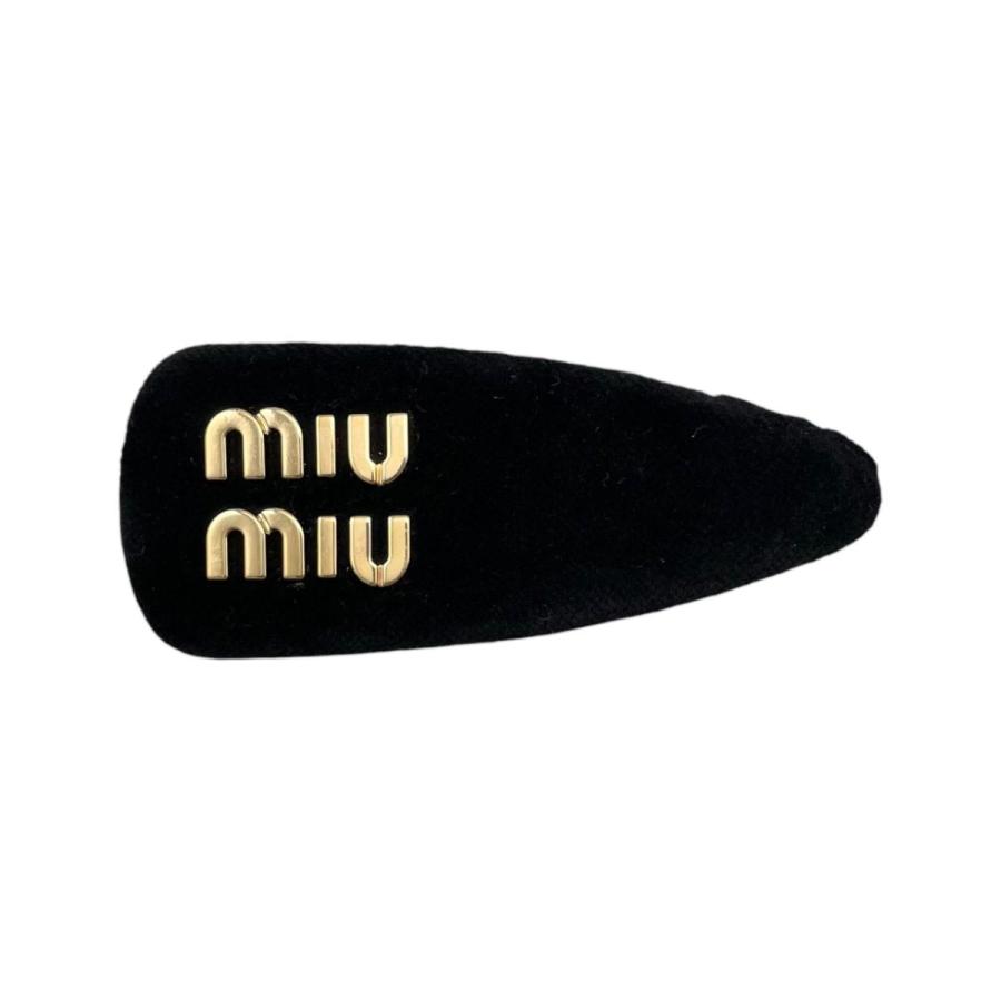 miu miu（ミュウミュウ） バレッタ ベルベット ヘアクリップ