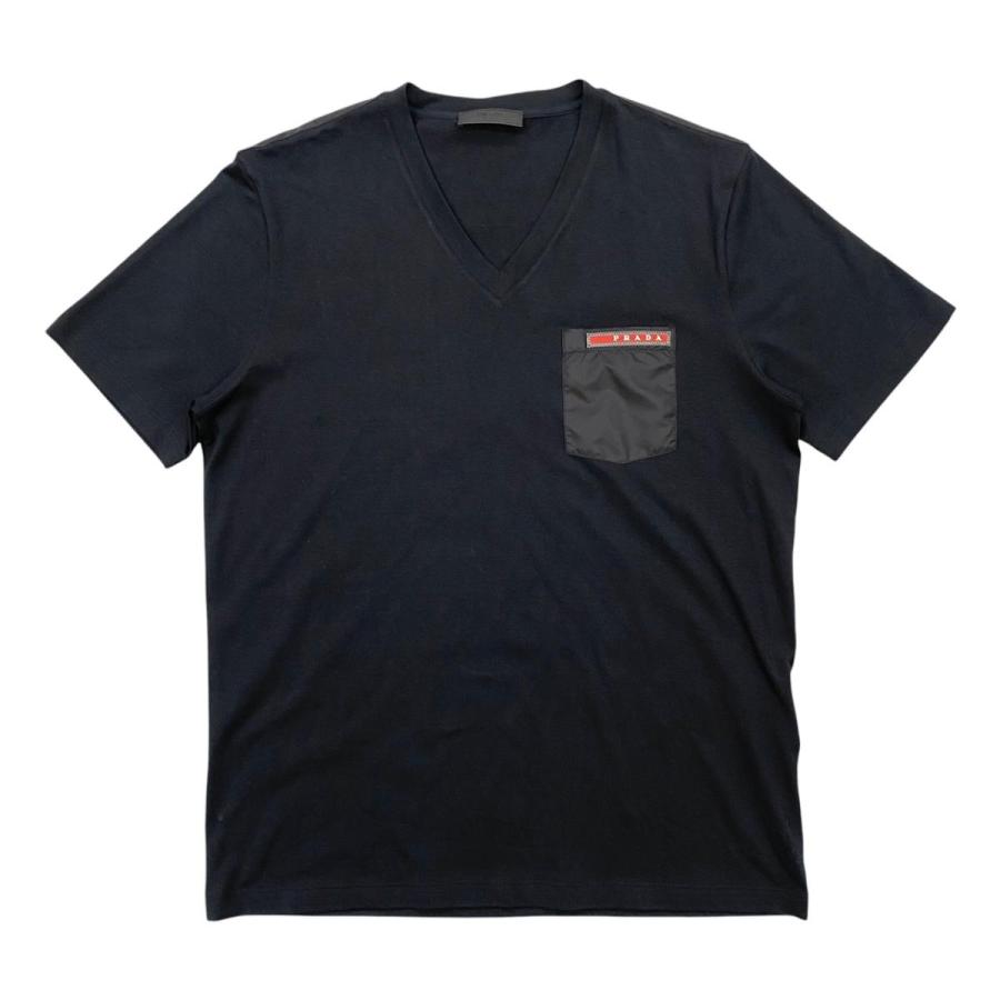 PRADA（プラダ） 半袖Tシャツ Vネック SJM994 R151 710 Mサイズ