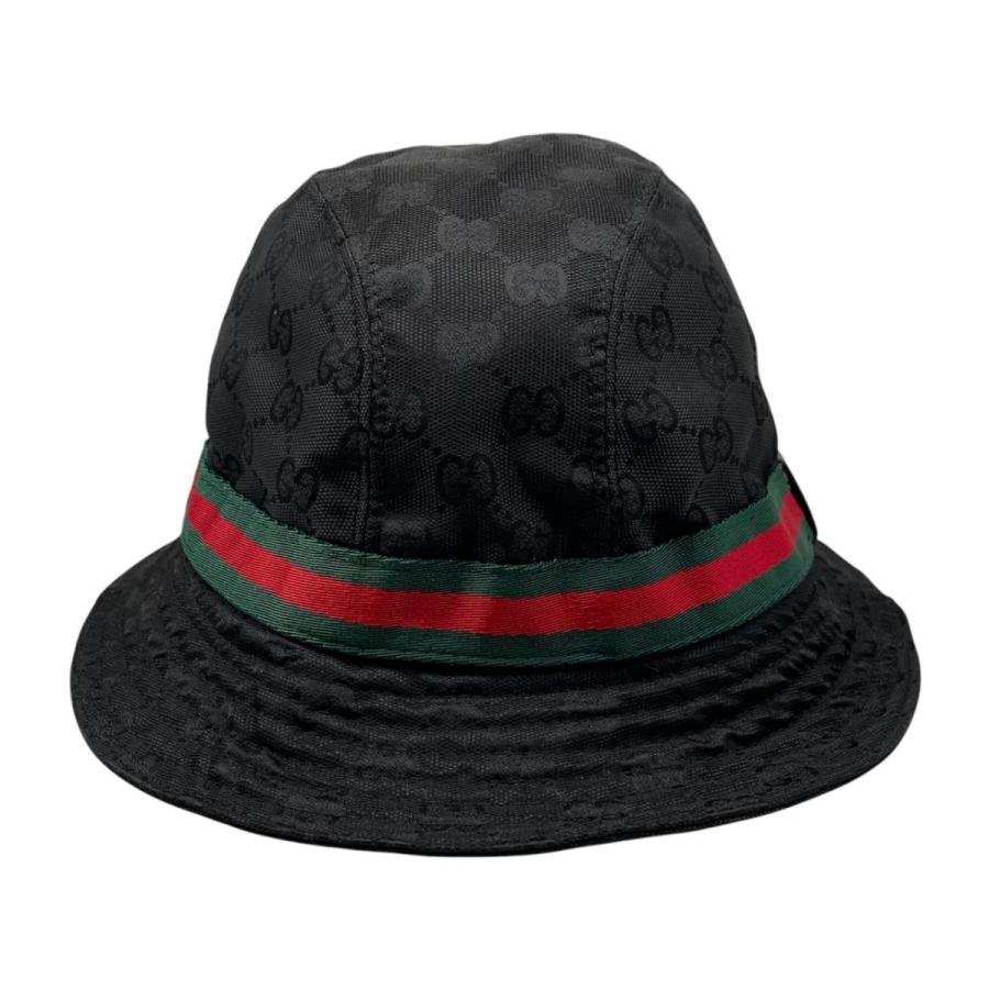 GUCCI バケットハット シェリーライン ブラック L GUCCI バケットハット シェリーライン／ブラック レディース 【公式通販】
