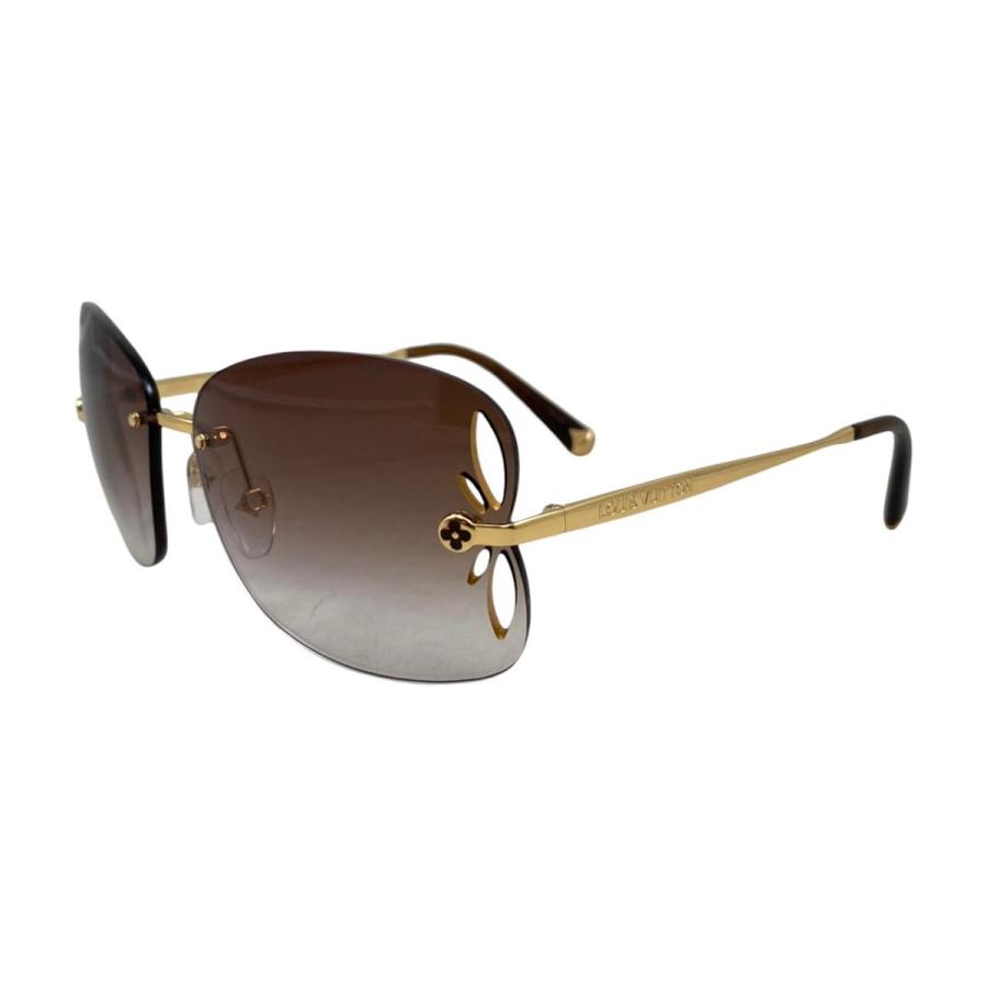 【美品】ルイヴィトン リリー リムレスサングラス ブラウン Z0371U 度無し LOUIS VUITTON（ルイ・ヴィトン） サングラス リリー Z0371U リムレス