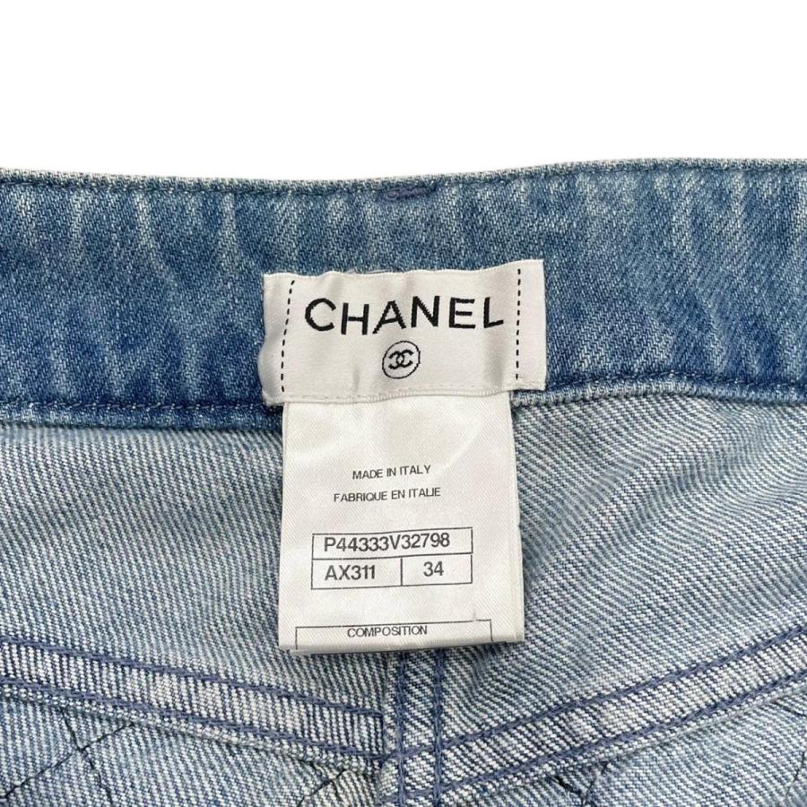 CHANEL（シャネル） パンツ マトラッセ ココマークボタン デニム