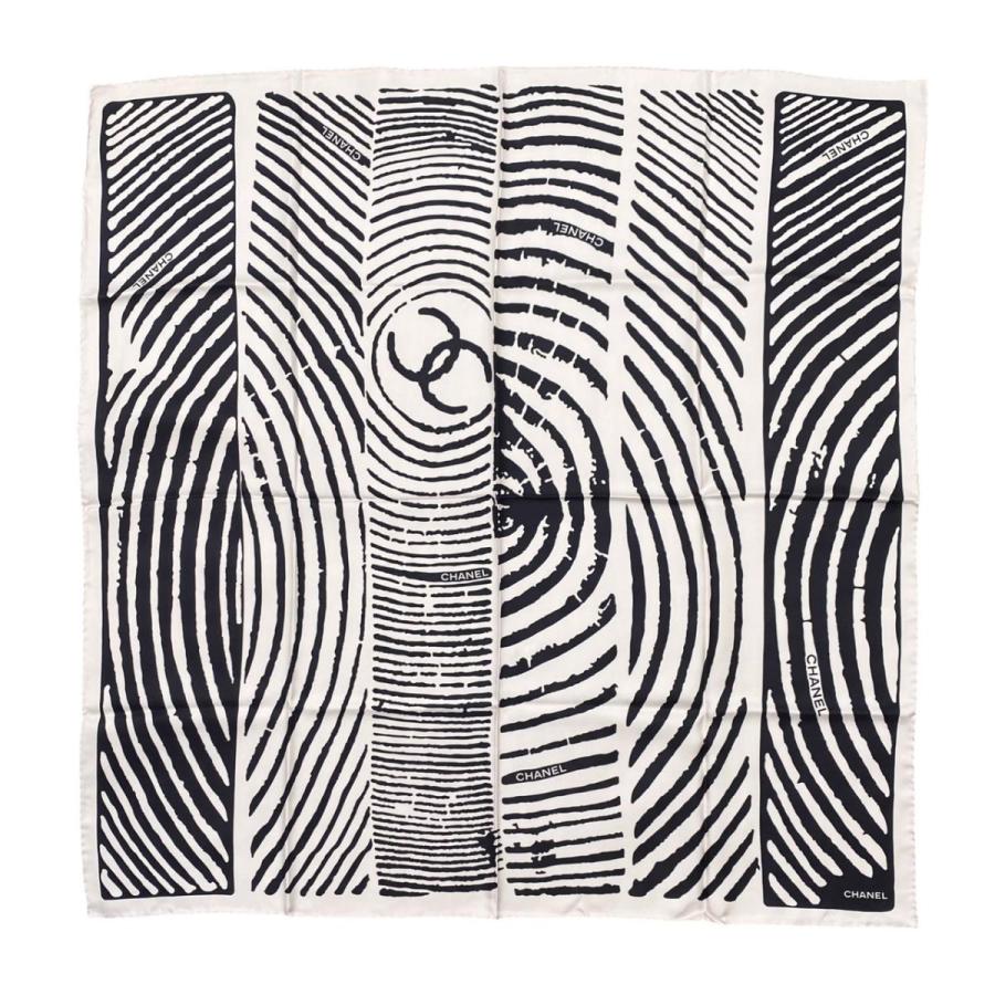 CHANEL（シャネル） シルクスカーフ ココマーク ゼブラ柄 ロゴ