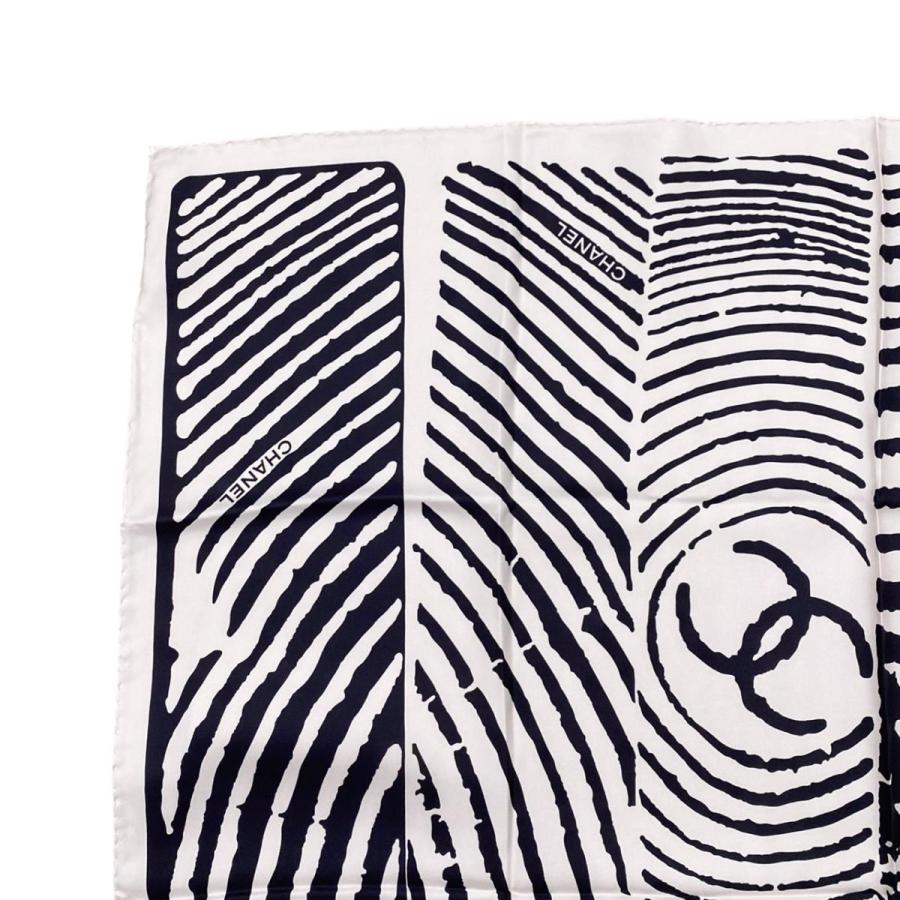 CHANEL（シャネル） シルクスカーフ ココマーク ゼブラ柄 ロゴ