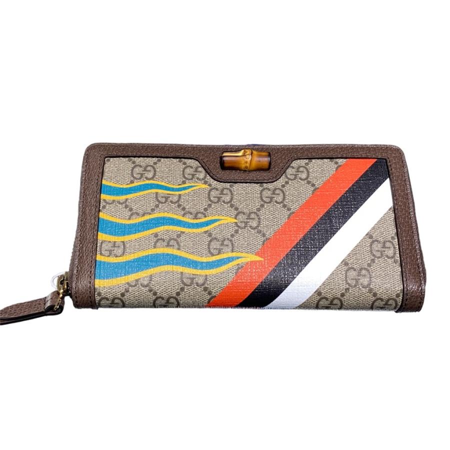 Gucci グッチ バンブー ジップアラウンド ウォレット バンブー付き ジップアラウンドウォレットエメラルドグリーン