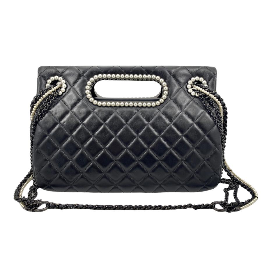 CHANEL シャネル パールフラップバッグ ショルダーバッグ CHANEL シャネル パールフラップバッグ ショルダーバッグ