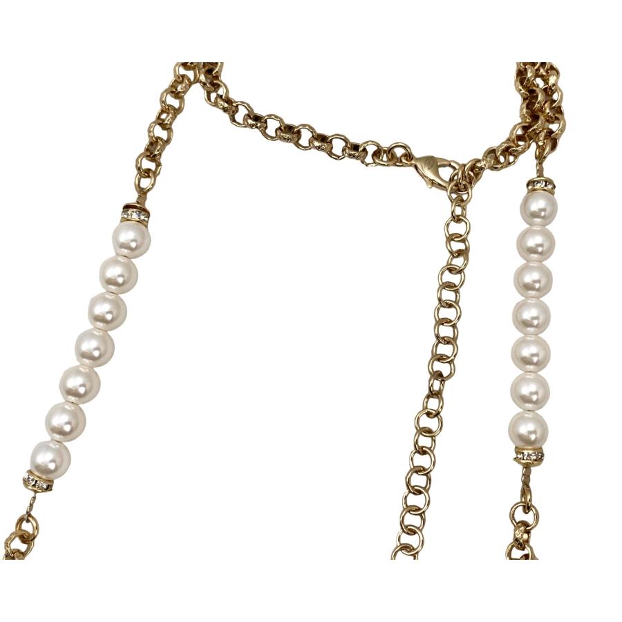 CHANEL シャネル ABA410 B10533 NN151 ハート チェーン パール ベルト 