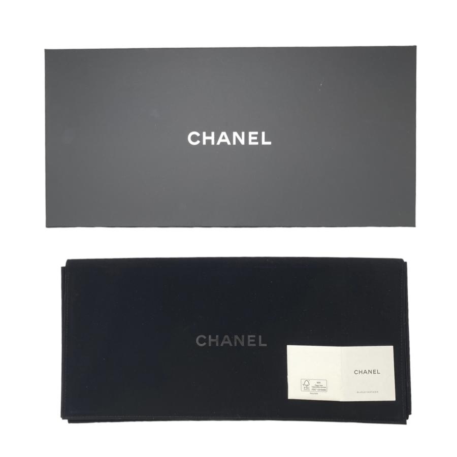 CHANELゴールド×ブラック大きめバックルベルト太めエナメル