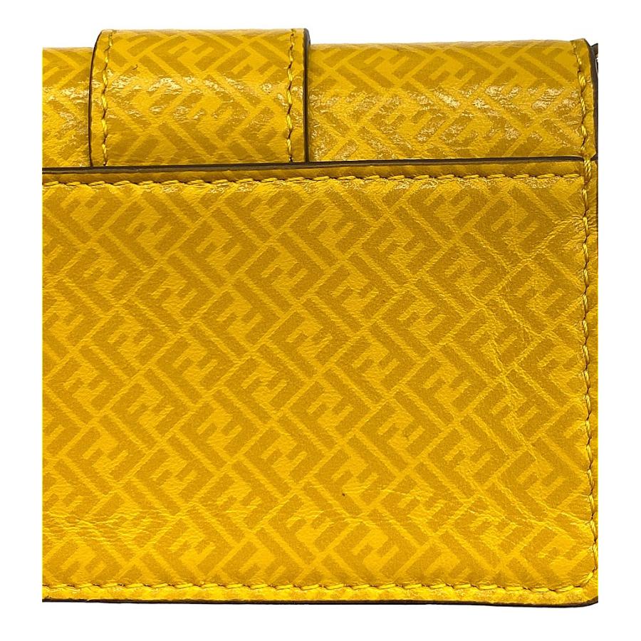 フェンディ FENDI バゲット ケース イエロー　がま口 楽天市場】【未使用品】FENDI/フェンディ フラット バゲット マイクロ