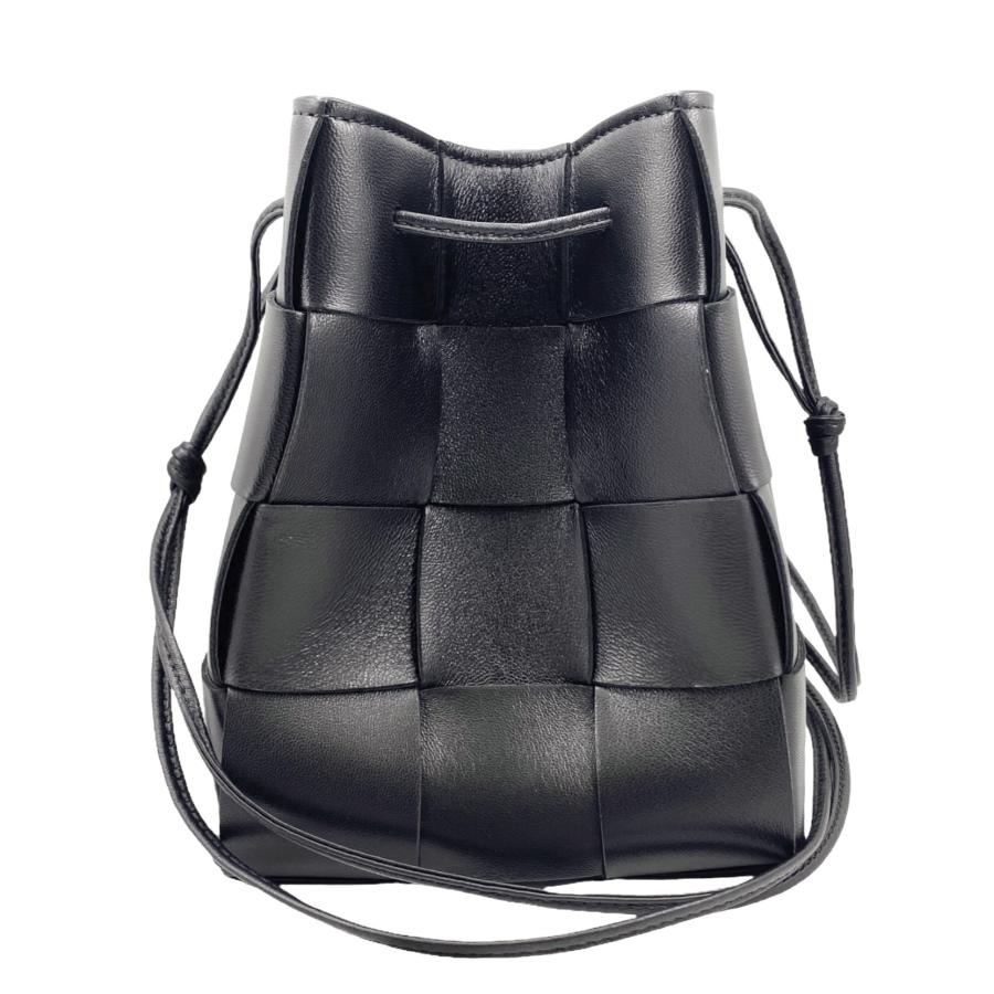 箱付き ボッテガヴェネタ カセット ショルダーバッグ　ブラック ☆送料関税込☆BOTTEGA VENETA カセット ミニ ショルダーバッグ